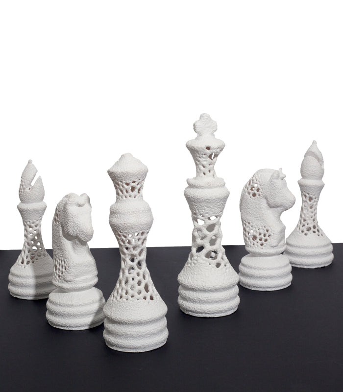 Chess 6 Piece Set White