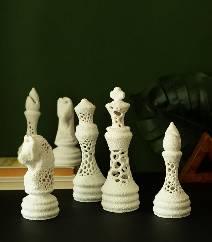 Chess 6 Piece Set White