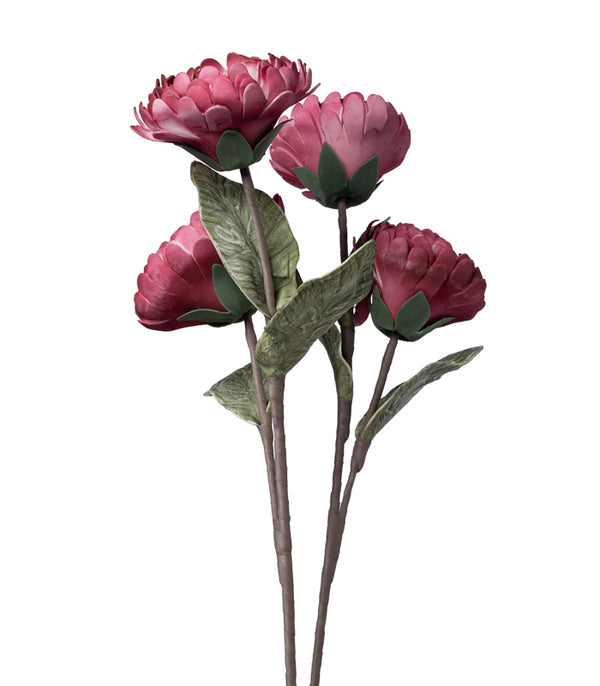 Chrysanthemum Pink White - Set of 2