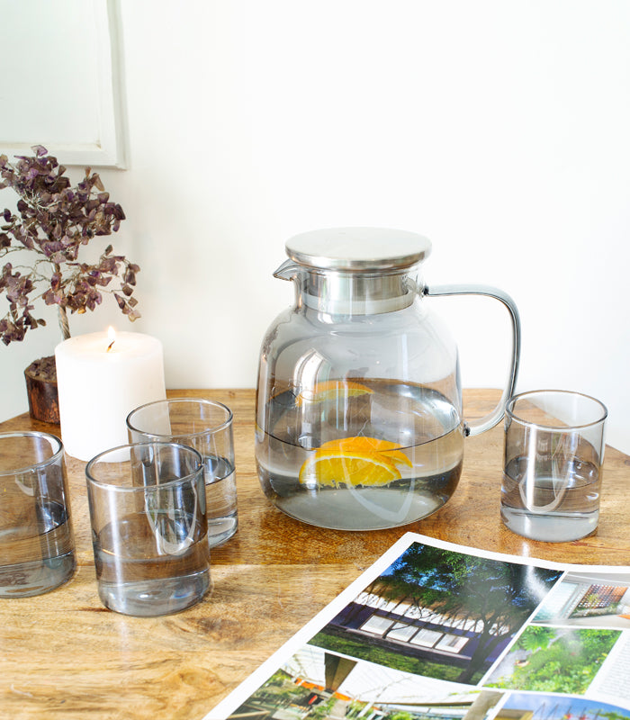 Cloud Jar & Glasses set