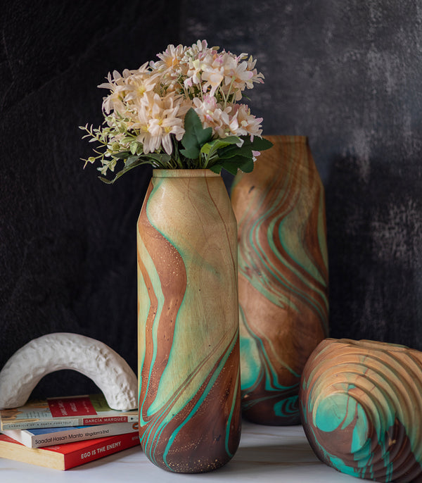 Conical Northern Lights Vase