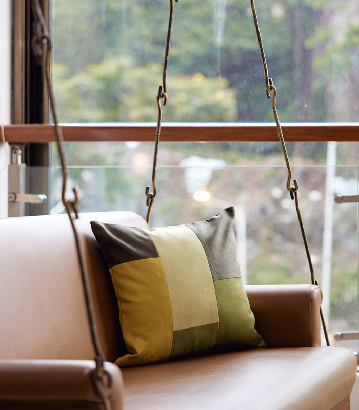 Crocodile Block Cushion Cover
