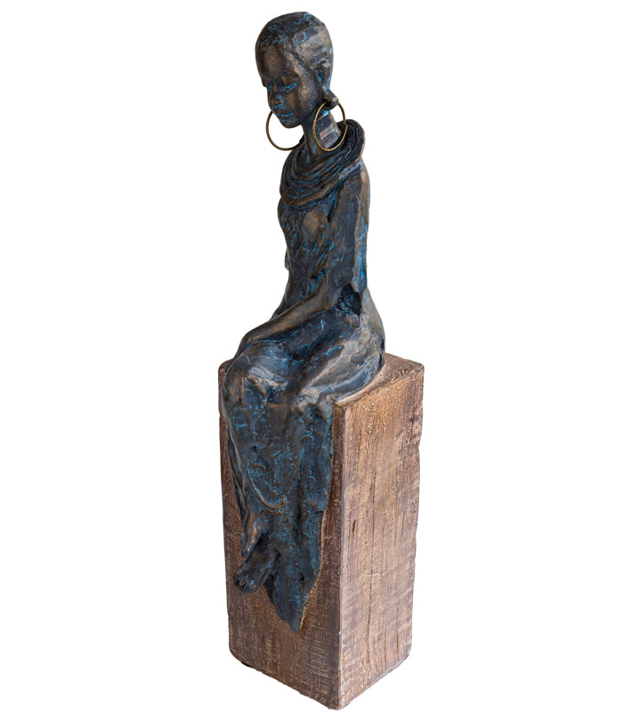 Demure Dame Sculpture