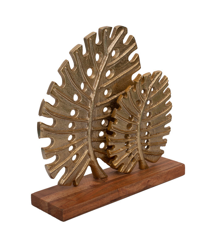Dual Palm Leaf Sculpture