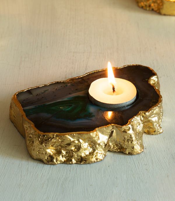 Emerald Tealight Holder