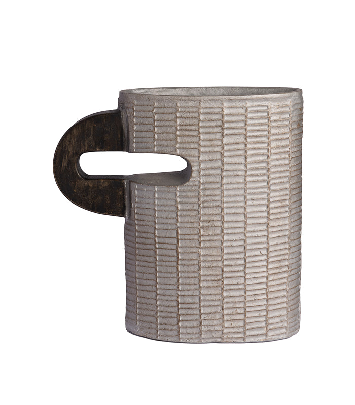 Faded ribbed Vase Broad