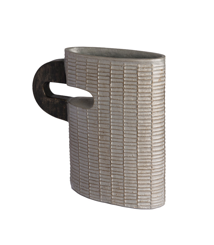 Faded ribbed Vase Broad