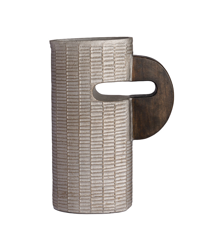 Faded ribbed Vase Broad