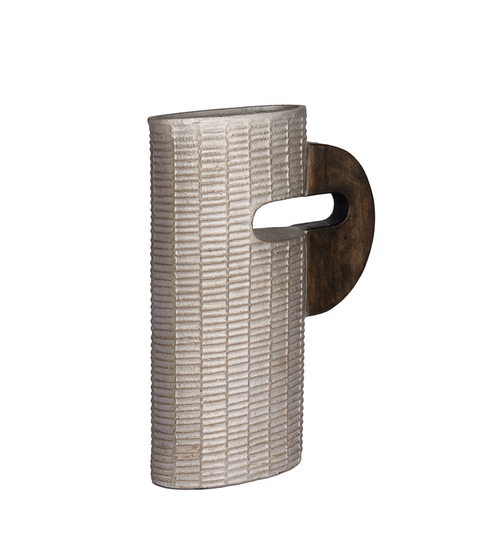 Faded ribbed Vase Broad