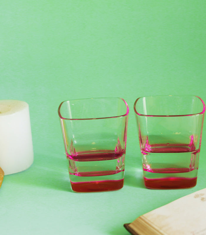 Fuschia Pool Glasses - Set of 4