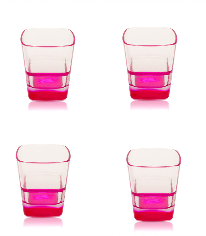 Fuschia Pool Glasses - Set of 4