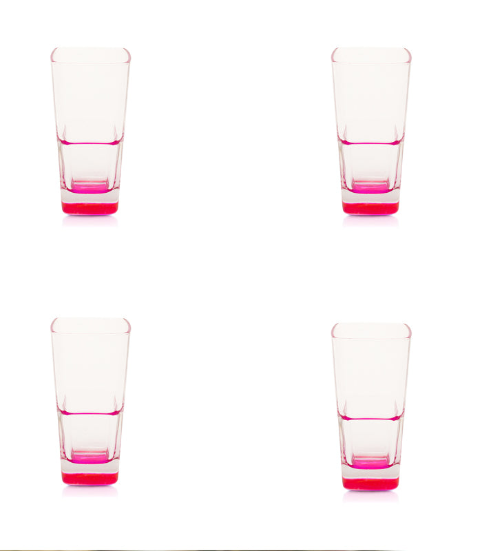 Fuschia Pool Tall Glasses - Set of 4
