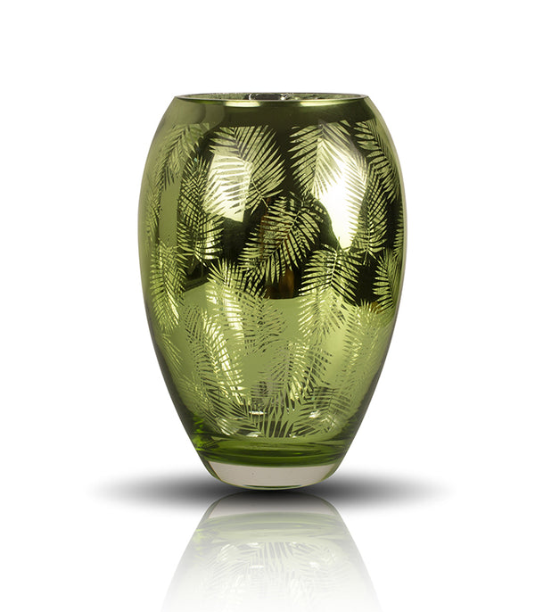 Garden Shire green Bulb vase