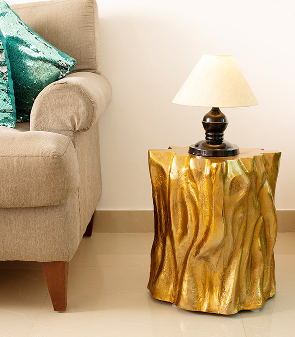 Gilded Bark Table