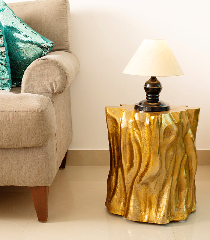 Gilded Bark Table
