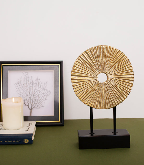 Gilded Radial Sculpture