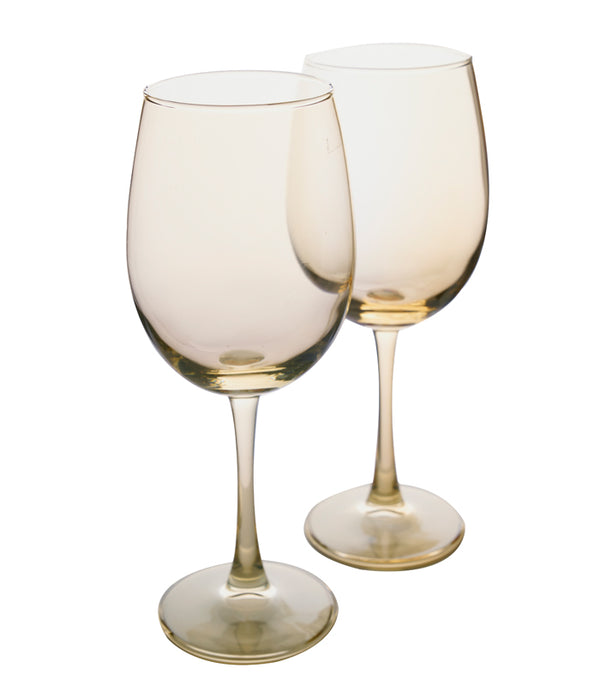 Gold Electroplated Wine Glasses - Set of 2