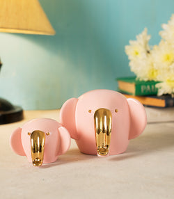Gold Tip Pink Elephants