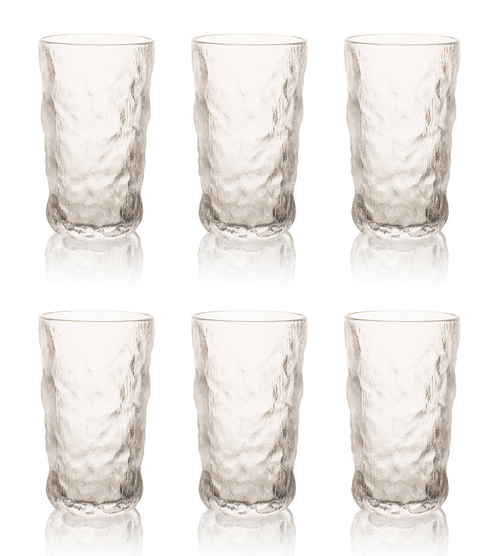 Ice Rock Tall Glasses - Set of 6