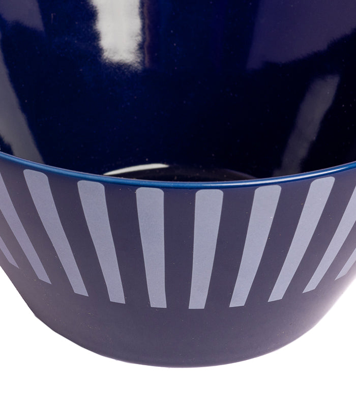 Indigo Stripe V Bowl