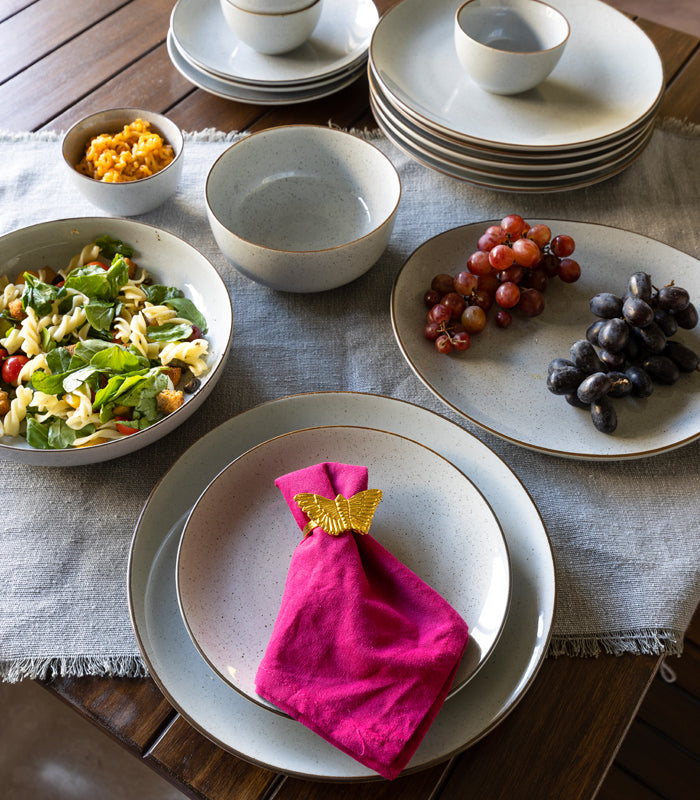 Pearl Grey Dinner Set - Main Image