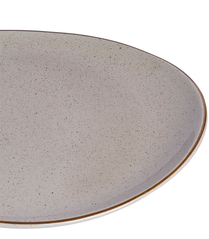 Pearl Grey Ellipse Platter