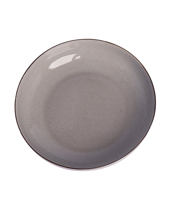 Pearl Grey Shallow Bowl