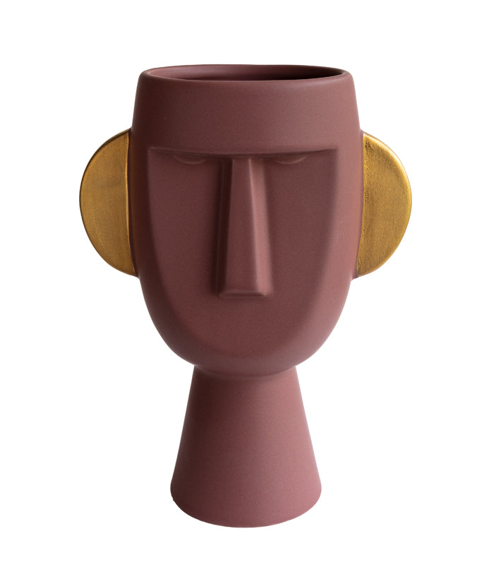 Red Man Vase