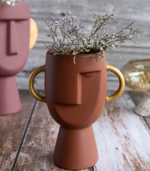 Rust Man Vase