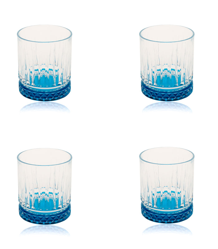 Sapphire Rain Tumblers - Set of 4