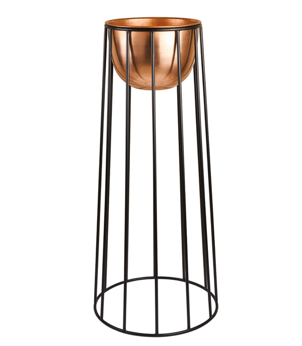 Satin Slope Copper Planter Set