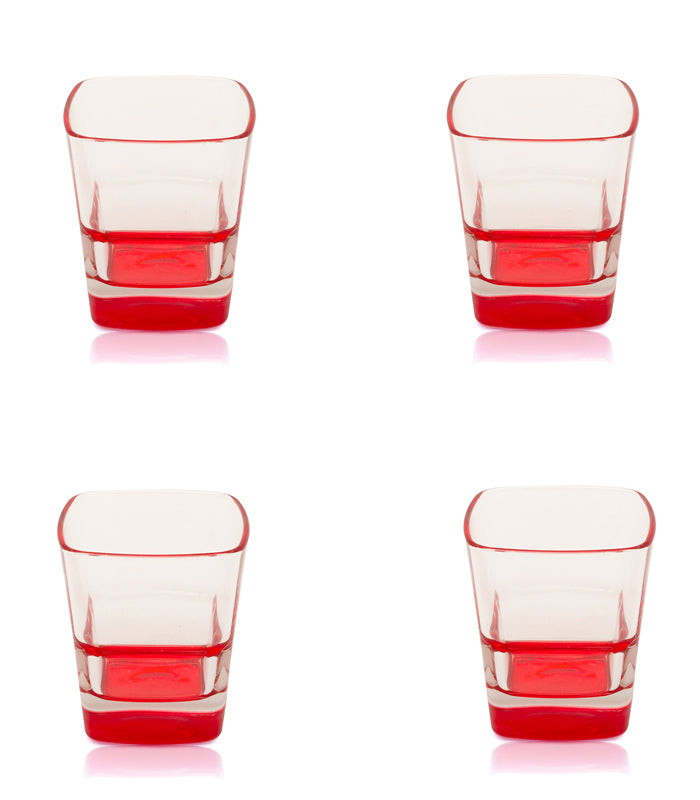 Scarlet Pool Glasses - Set of 4