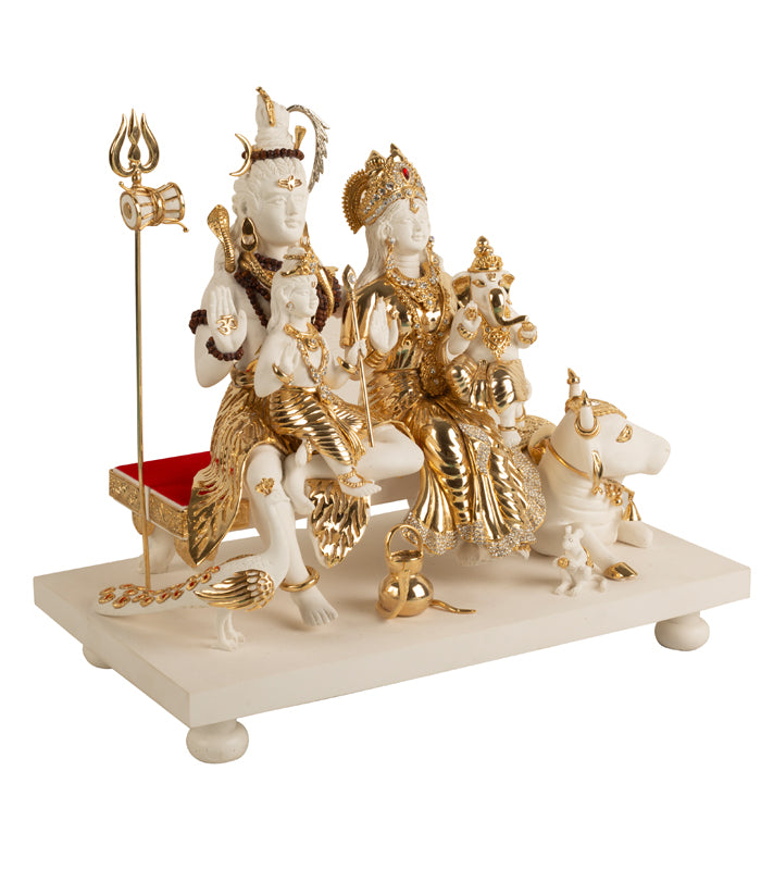 Shiv Parivar with Nandi Idol