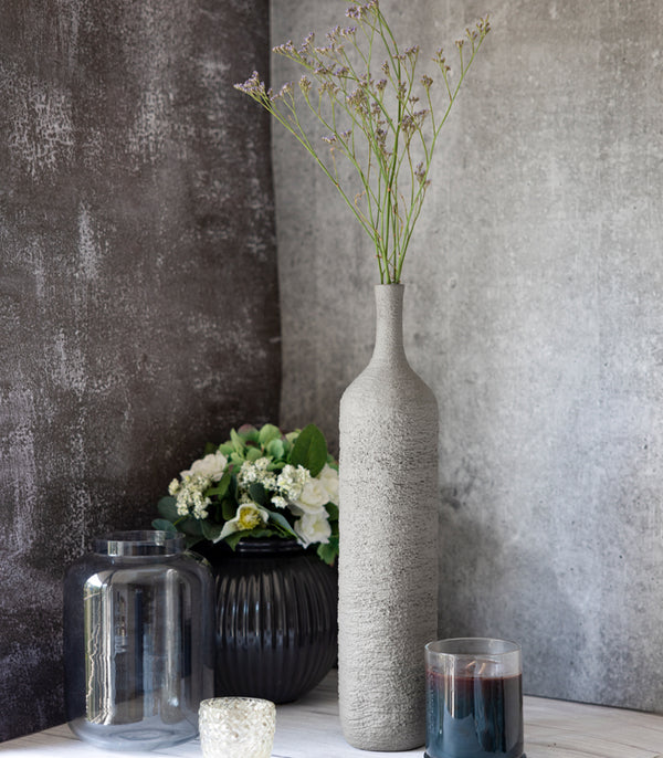 Spin Crust Grey Vase