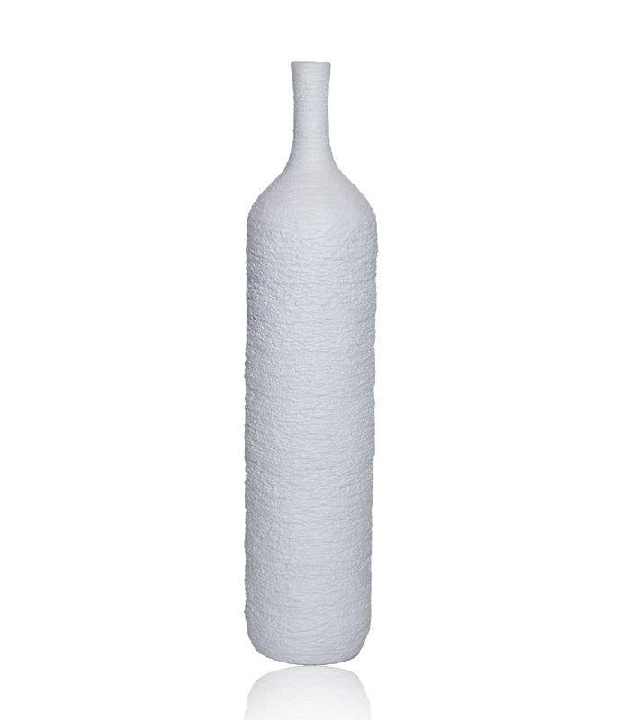 Spin Crust White Vase