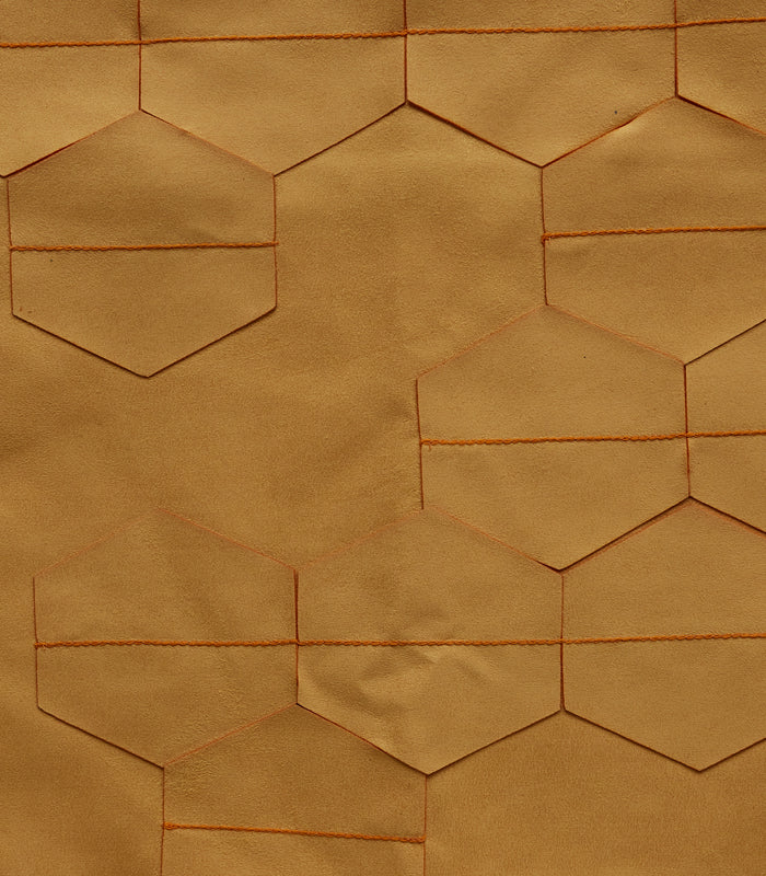 Tangerine Honeycomb Cushion Cover