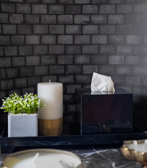 Tray Tissue Box - Black