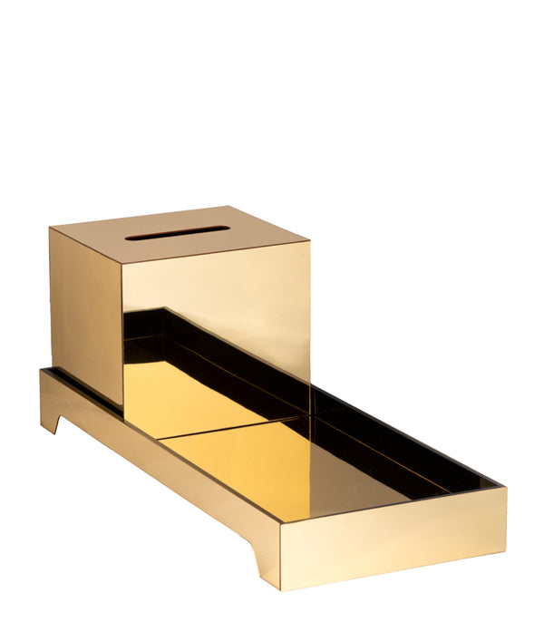 Tray Tissue Box - Gold