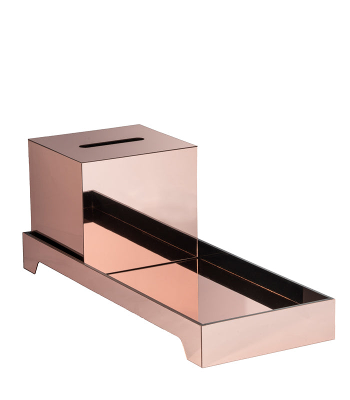 Tray Tissue Box - Rose Gold