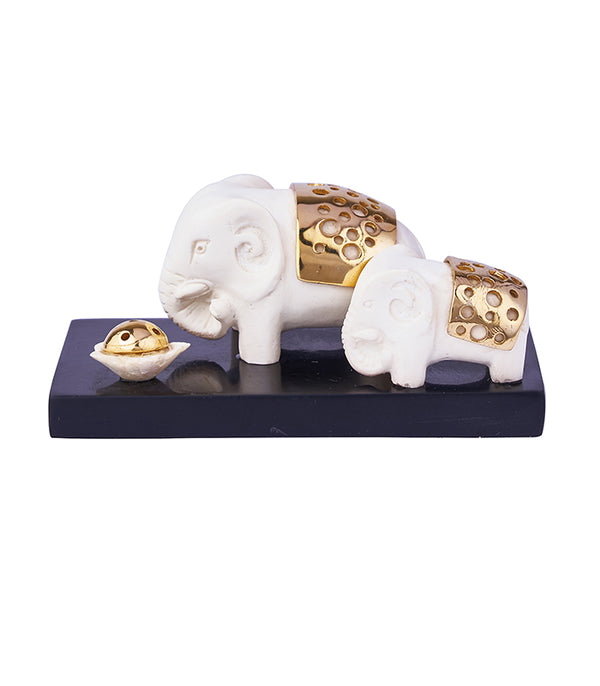 Twin Elephant Inscense holder