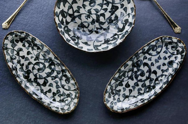 Blue Garden Platter