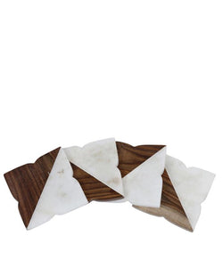 Half Half Coaster- Set of 4